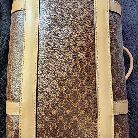 Celine Macadam Boston Bag PVC Coated Canvas Leather Authentic. - Picture 5 of 16